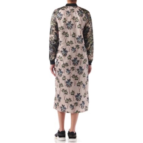 adidas x farm tropical satin track kimono